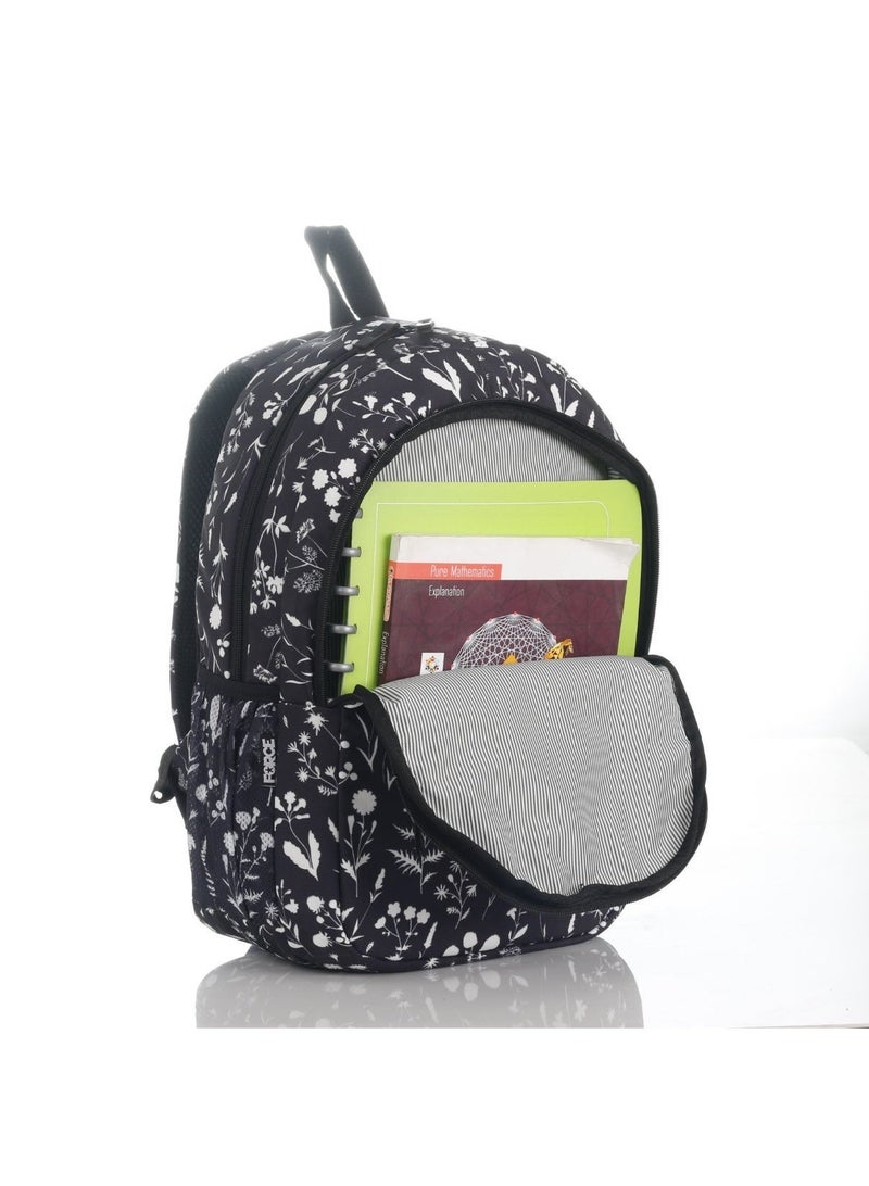 Force Backpack Unisex - floral pattern black - Image 3